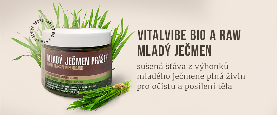 Mladý ječmen BIO a RAW od Vitalvibe